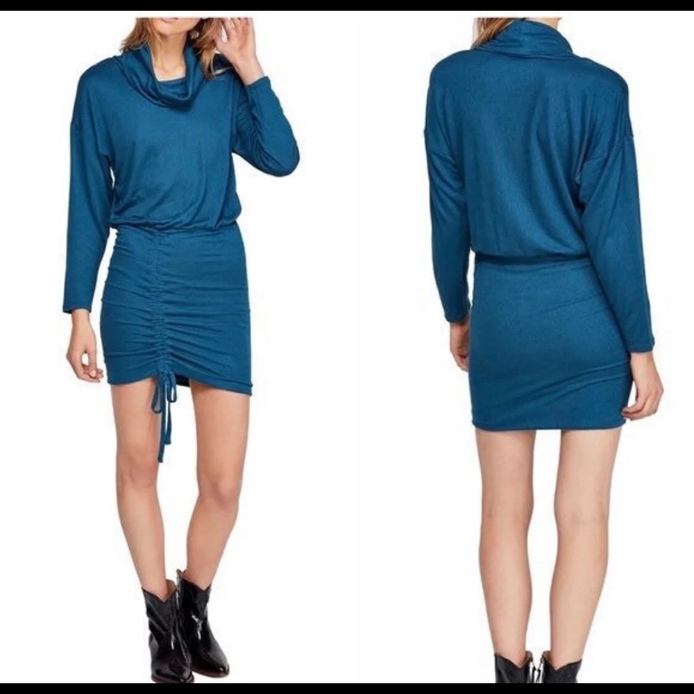 NWT Free People Cowl Neck Dress M